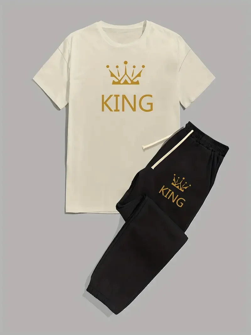 Summers T-Shirt And Trouser Tracksuit For Men In Best Top Quality Summer Collection 2025