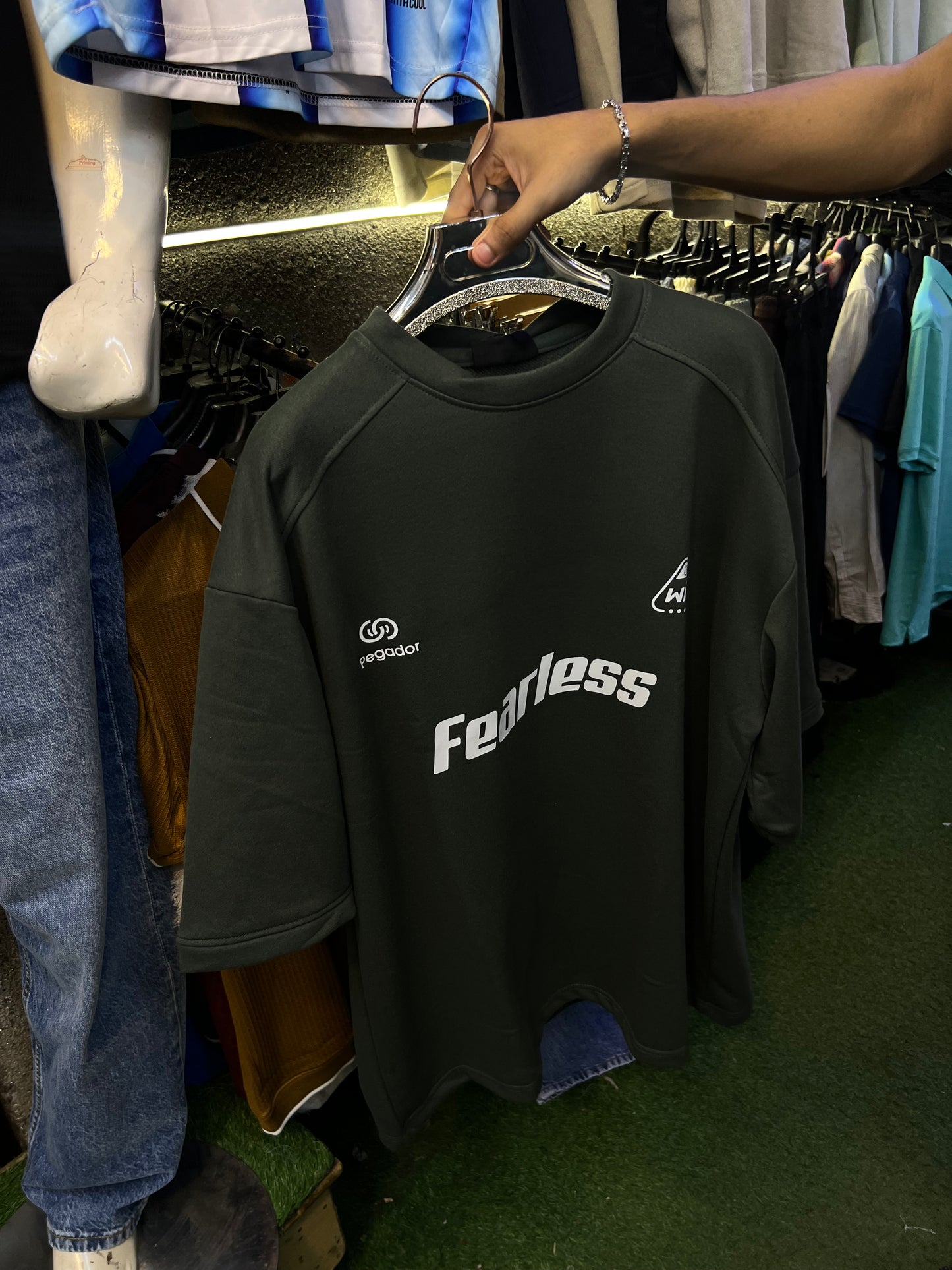 OVERSIZED DROP-SHOULDERS T -SHIRTS WITH FRONT AND BACK PRINT