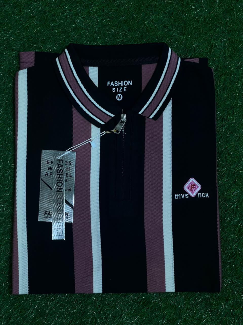 ZIPPER POLO T-SHIRTS FOR MENS IN IMPORTED QUALITY