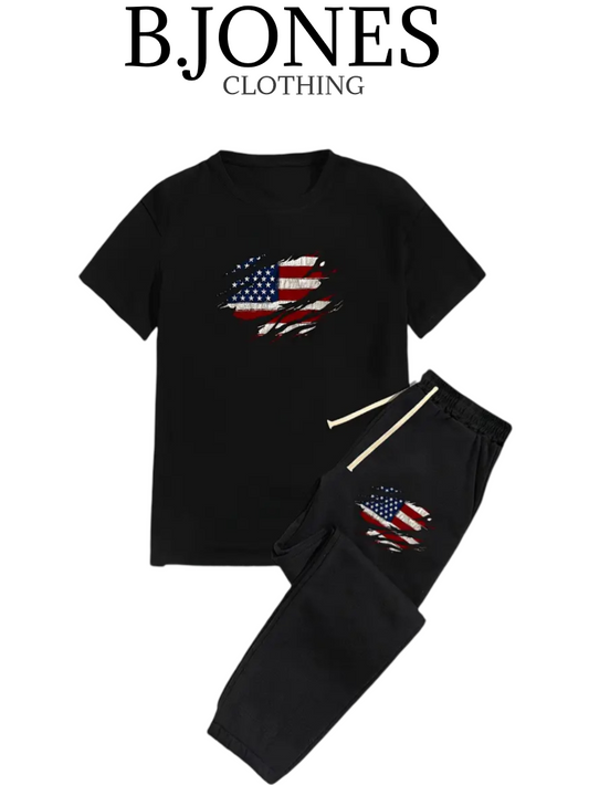 B.JONES T-Shirt And Trouser Tracksuit For Mens In Premium Soft Quality With Summer Collection 2025