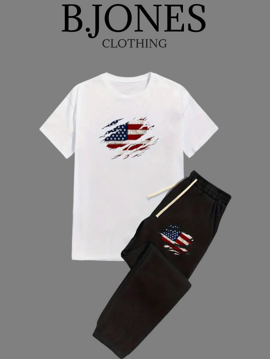B.JONES T-Shirt And Trouser Tracksuit For Mens In Premium Soft Quality With Summer Collection 2025