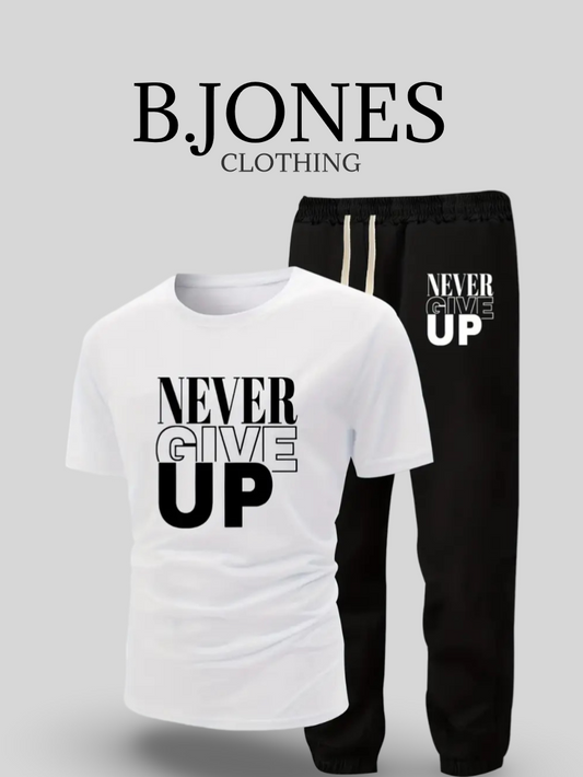 B.JONES T-Shirt And Trouser Tracksuit For Summers Fashion