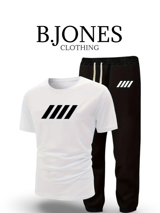 B.JONES T-Shirt And Trouser Tracksuit For Mens Summers Fashion 2025