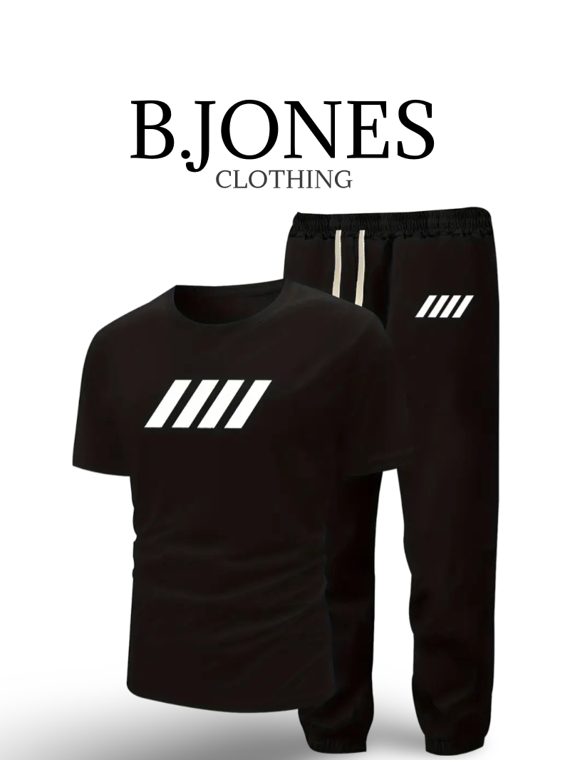B.JONES T-Shirt And Trouser Tracksuit For Mens Summers Fashion 2025