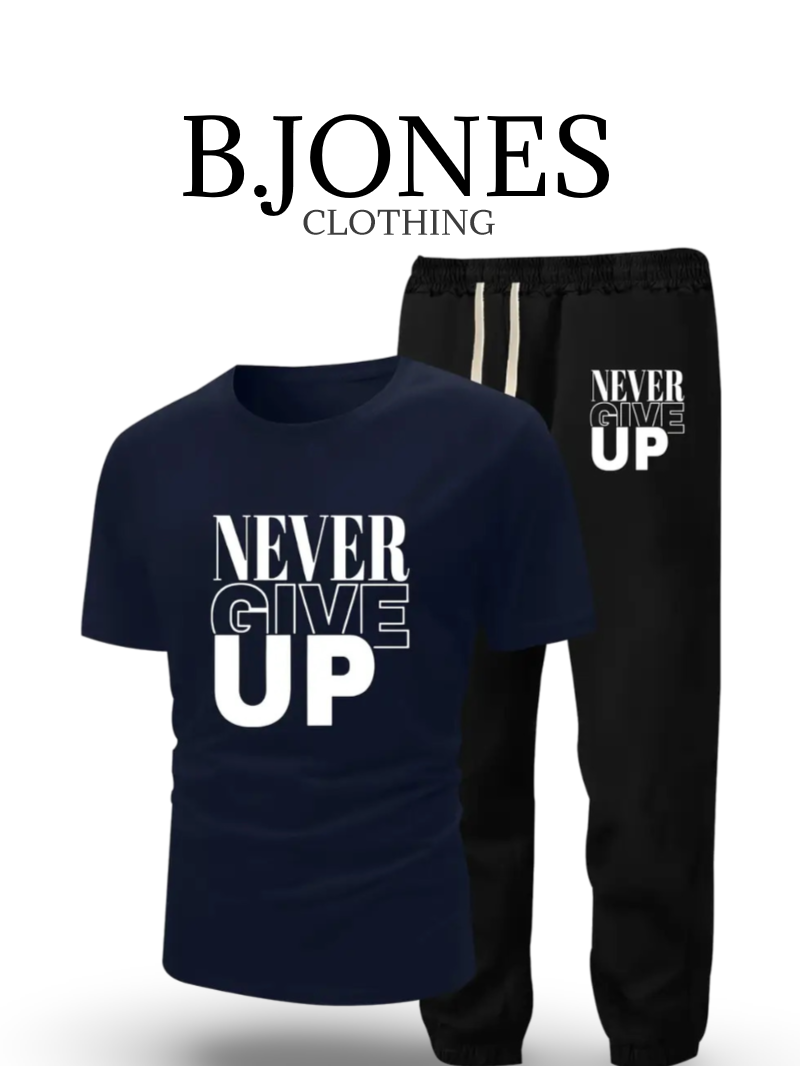 B.JONES T-Shirt And Trouser Tracksuit For Summers Fashion