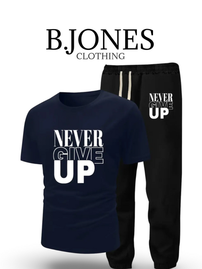 B.JONES T-Shirt And Trouser Tracksuit For Summers Fashion