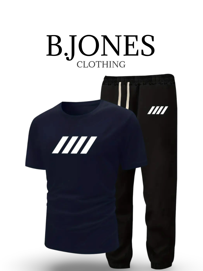 B.JONES T-Shirt And Trouser Tracksuit For Mens Summers Fashion 2025