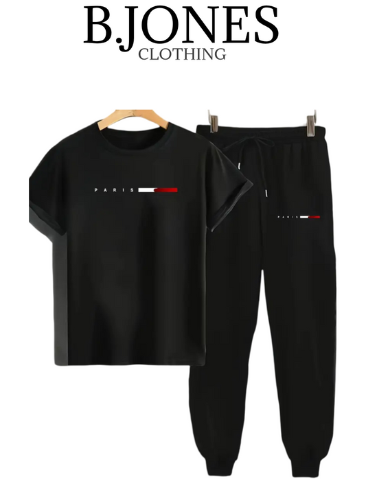 B.Jones Summers T-Shirt and Trouser Tracksuit For Mens In Premium Quality