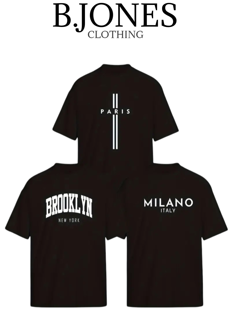 B.JONES Pack Of 3 Creative Vibes Tee-Shirts In Superior Softness Quality Summers Vibes Collection 2025